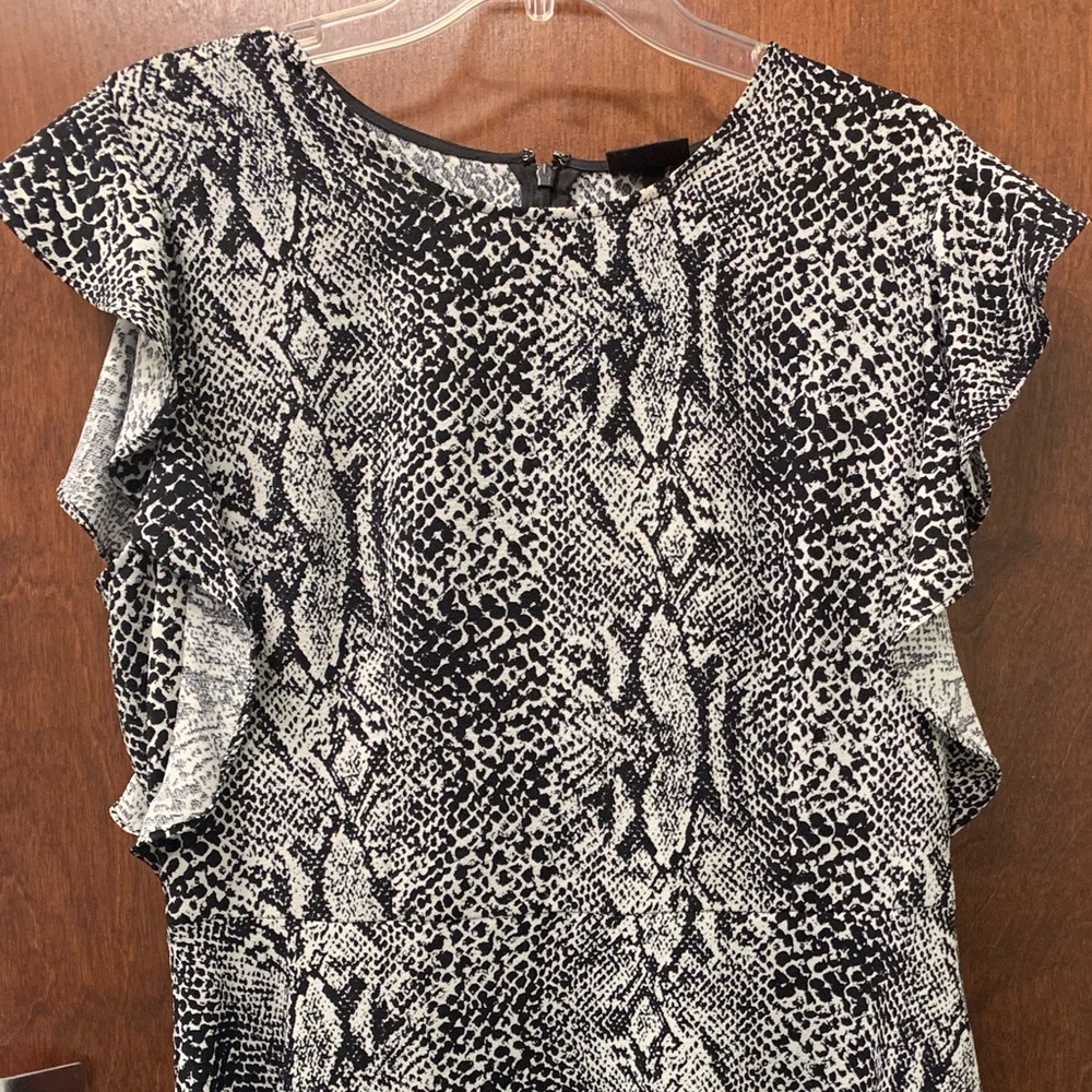 Who What Wear Oyster/Python Dress